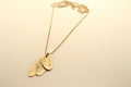 Gold pendant with engraving - It is what it is, says love
