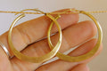 Large brass hoops - Boho Style