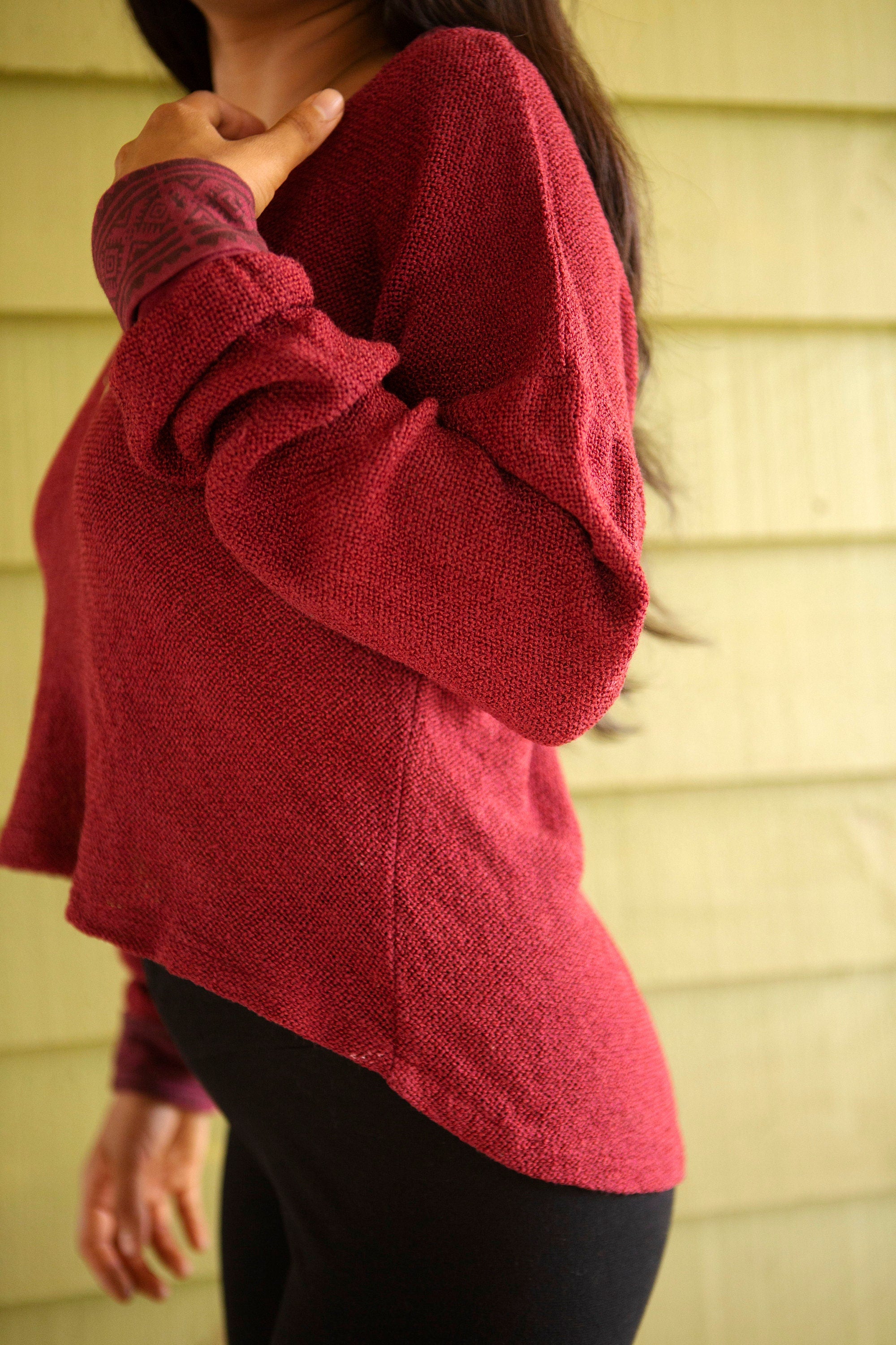 Loose cotton sweater