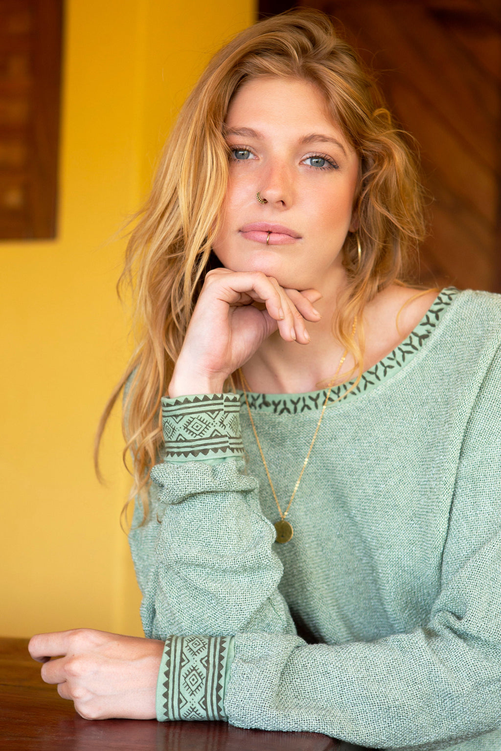 Loose cotton sweater