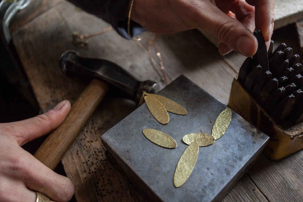 Gold pendant with engraving - It is what it is, says love