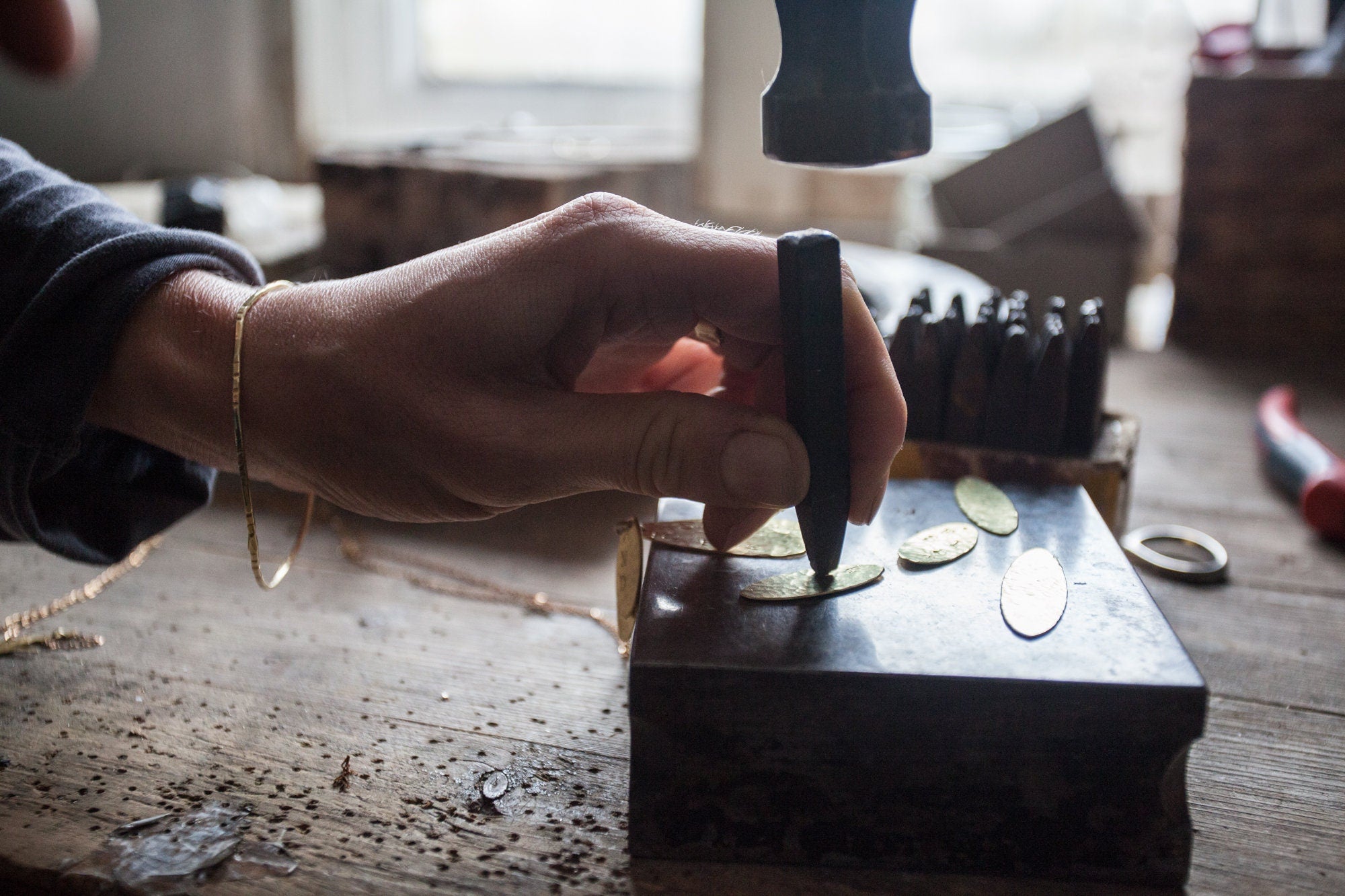 Gold pendant with engraving - It is what it is, says love