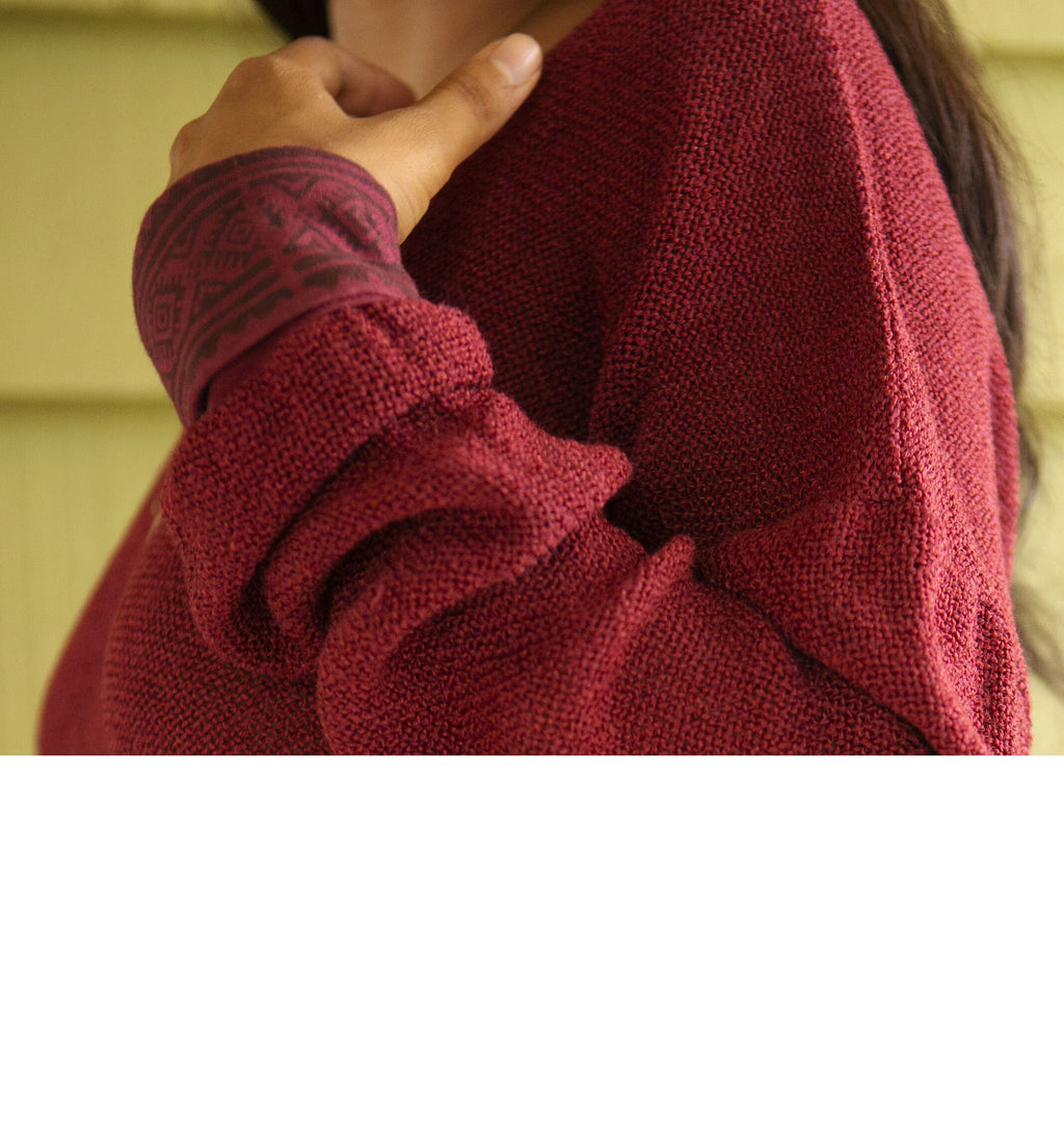 Loose cotton sweater