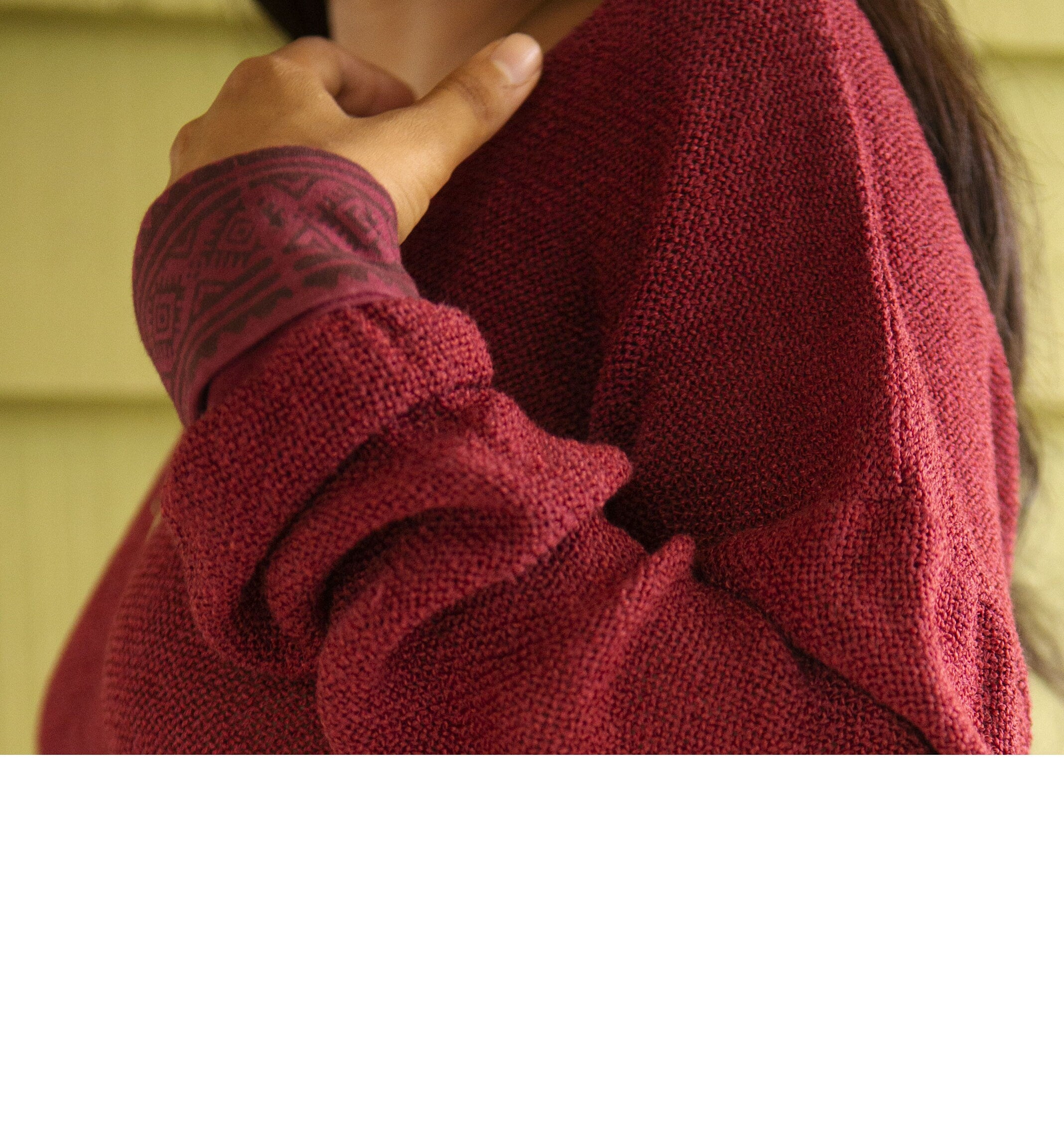 Loose cotton sweater