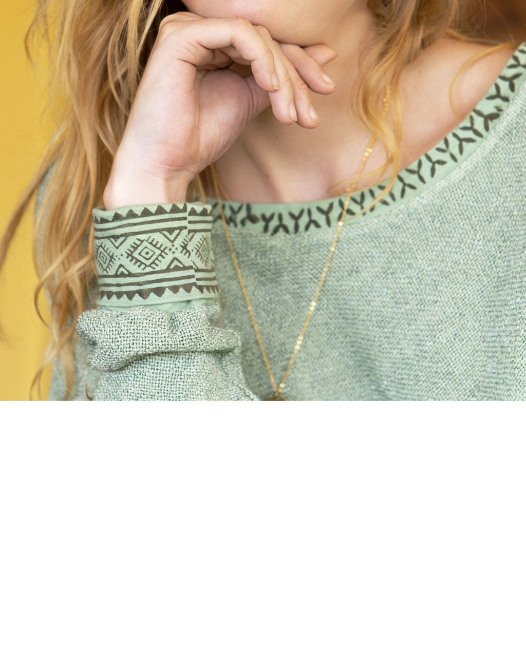 Loose cotton sweater