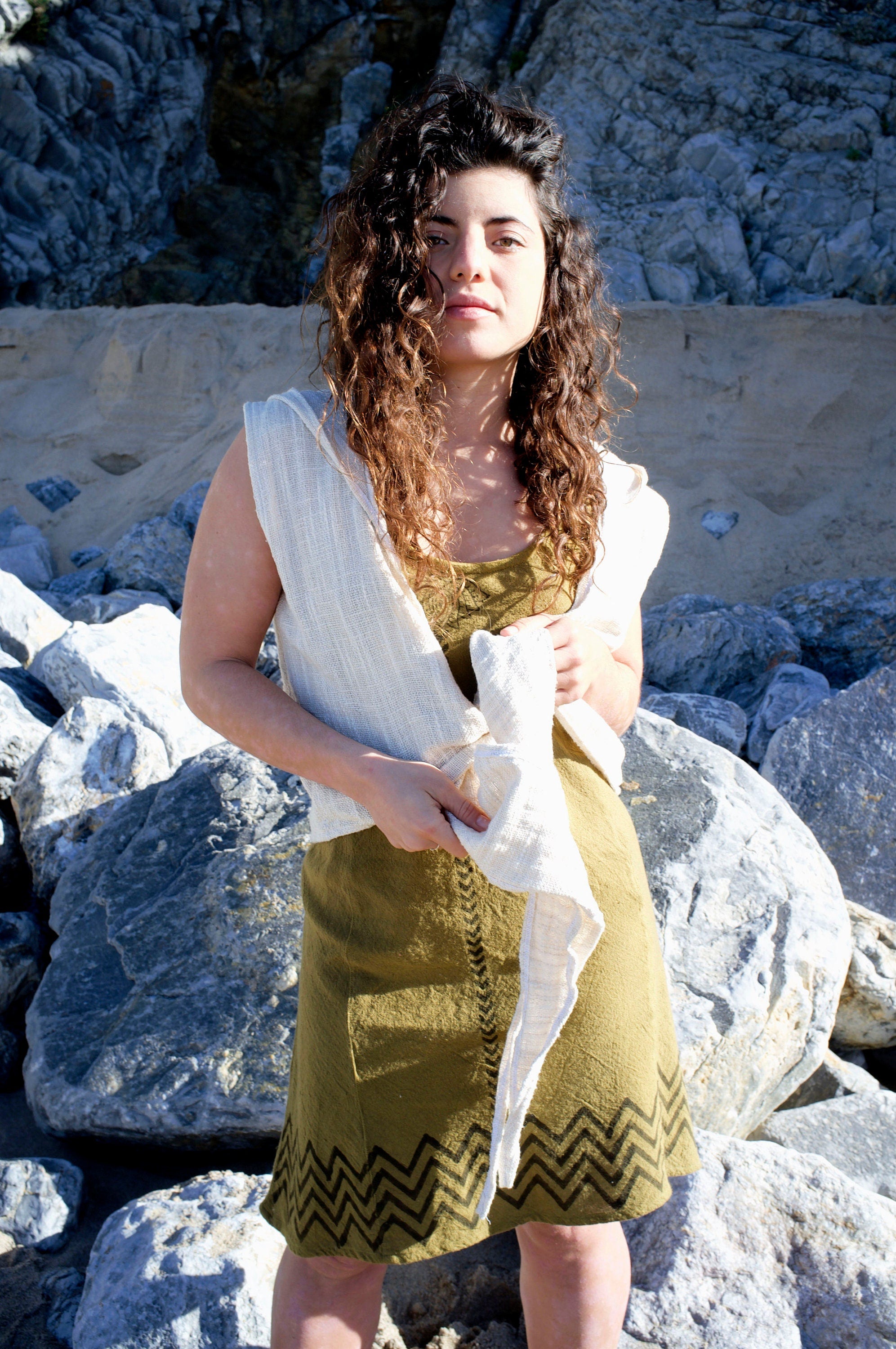 Boho-Wickeloberteil mit Kapuze