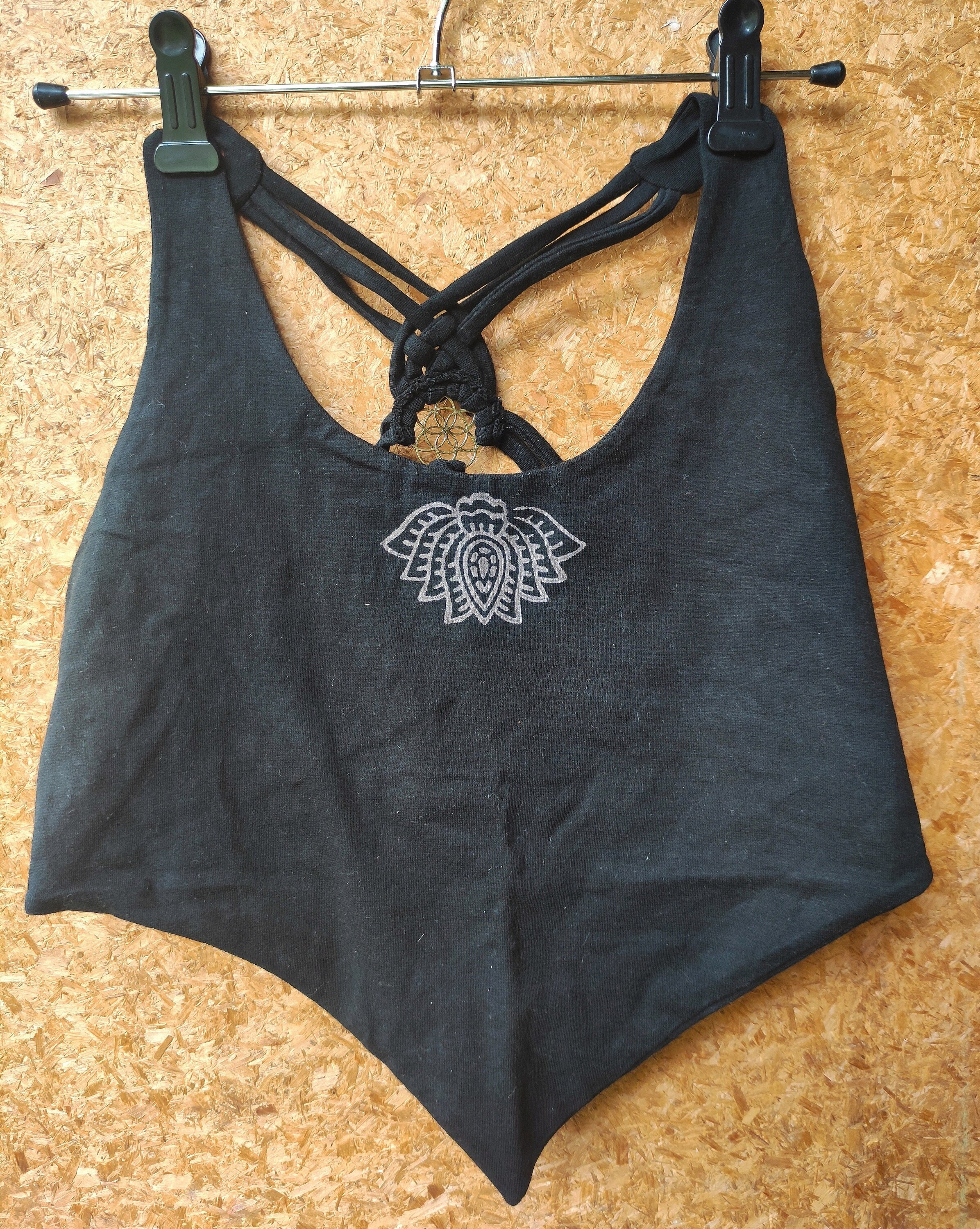 Yoga top with Flower of Life design