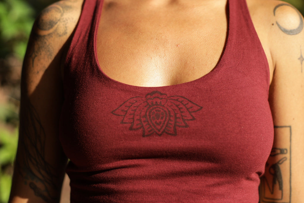 Haut de yoga motif Fleur de Vie