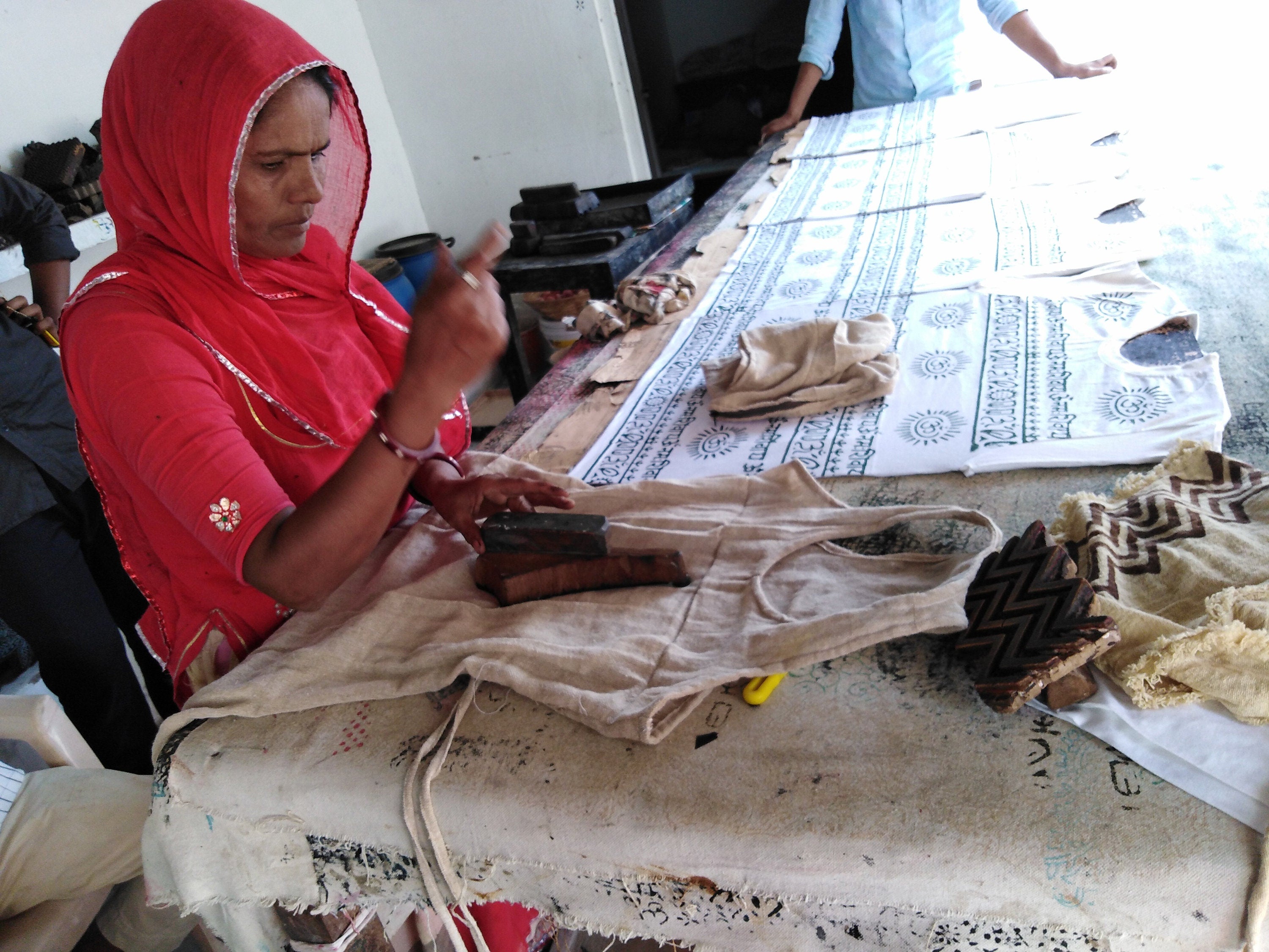 Robe d'été bohème en coton brut