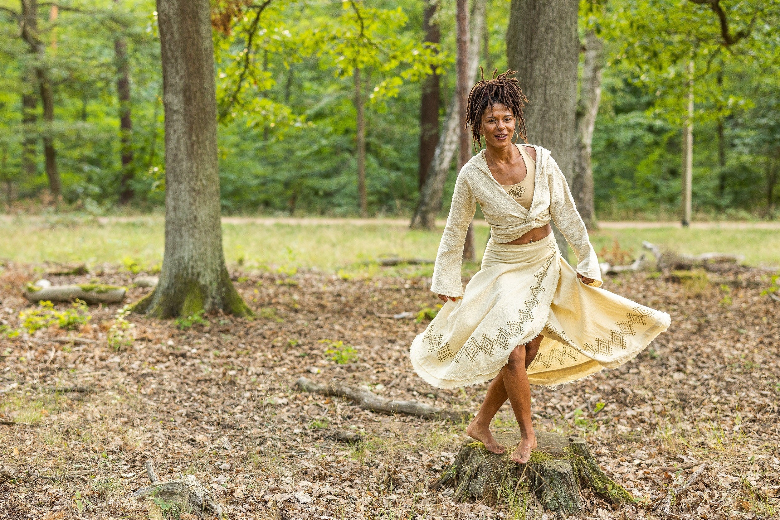 Outfit wrap skirt and top
