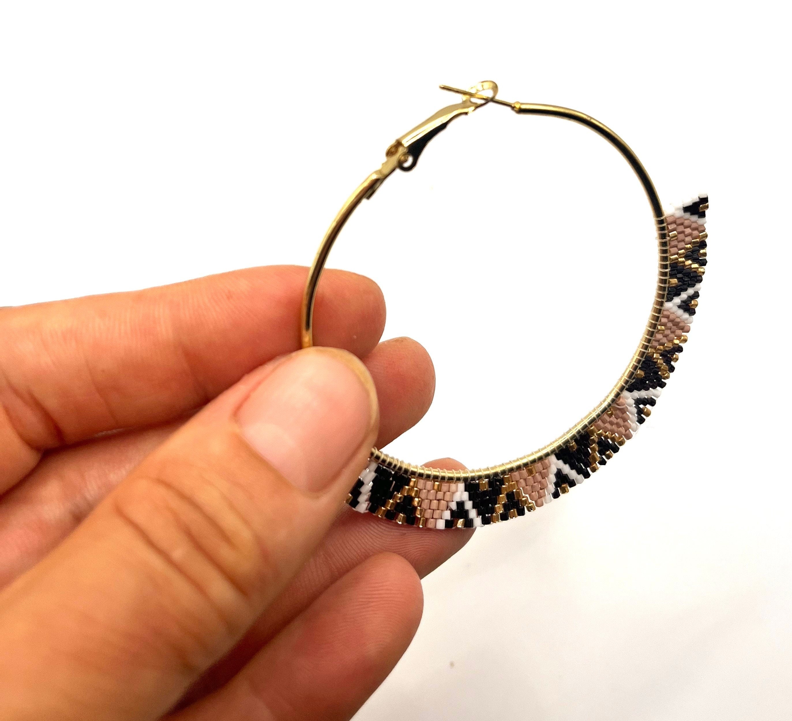Small pearl hoops