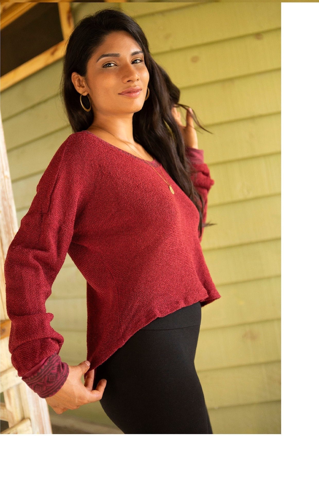 Loose cotton sweater