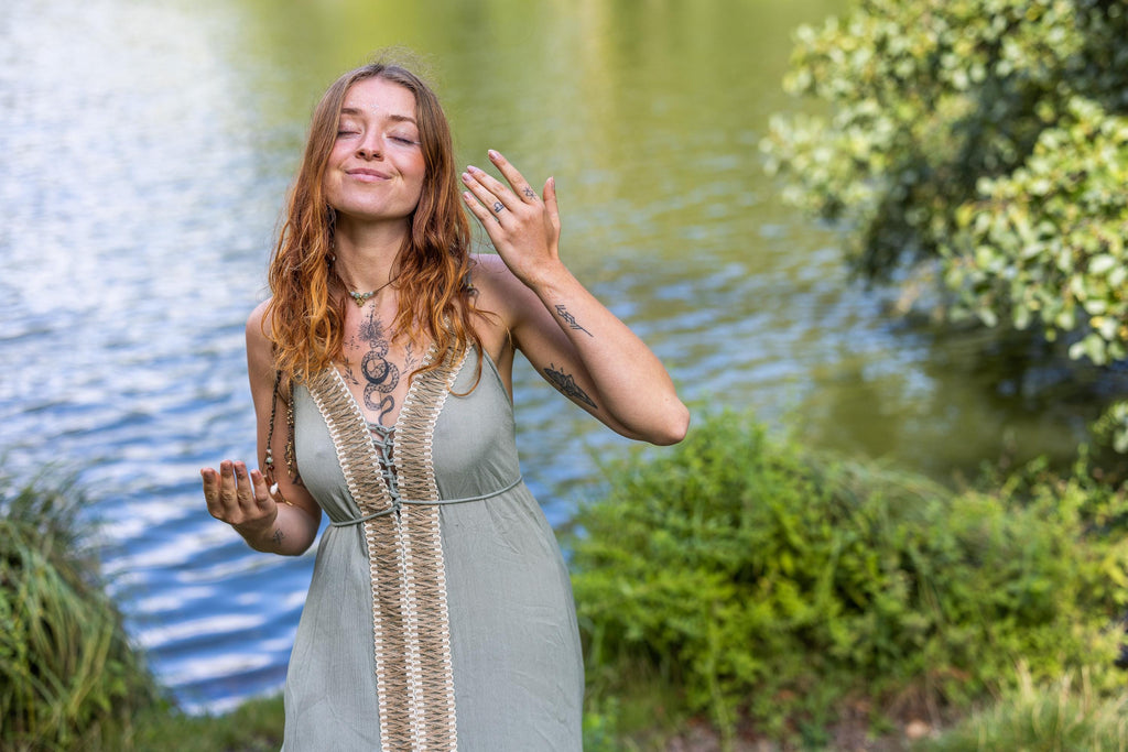 Boho-style maxi dress