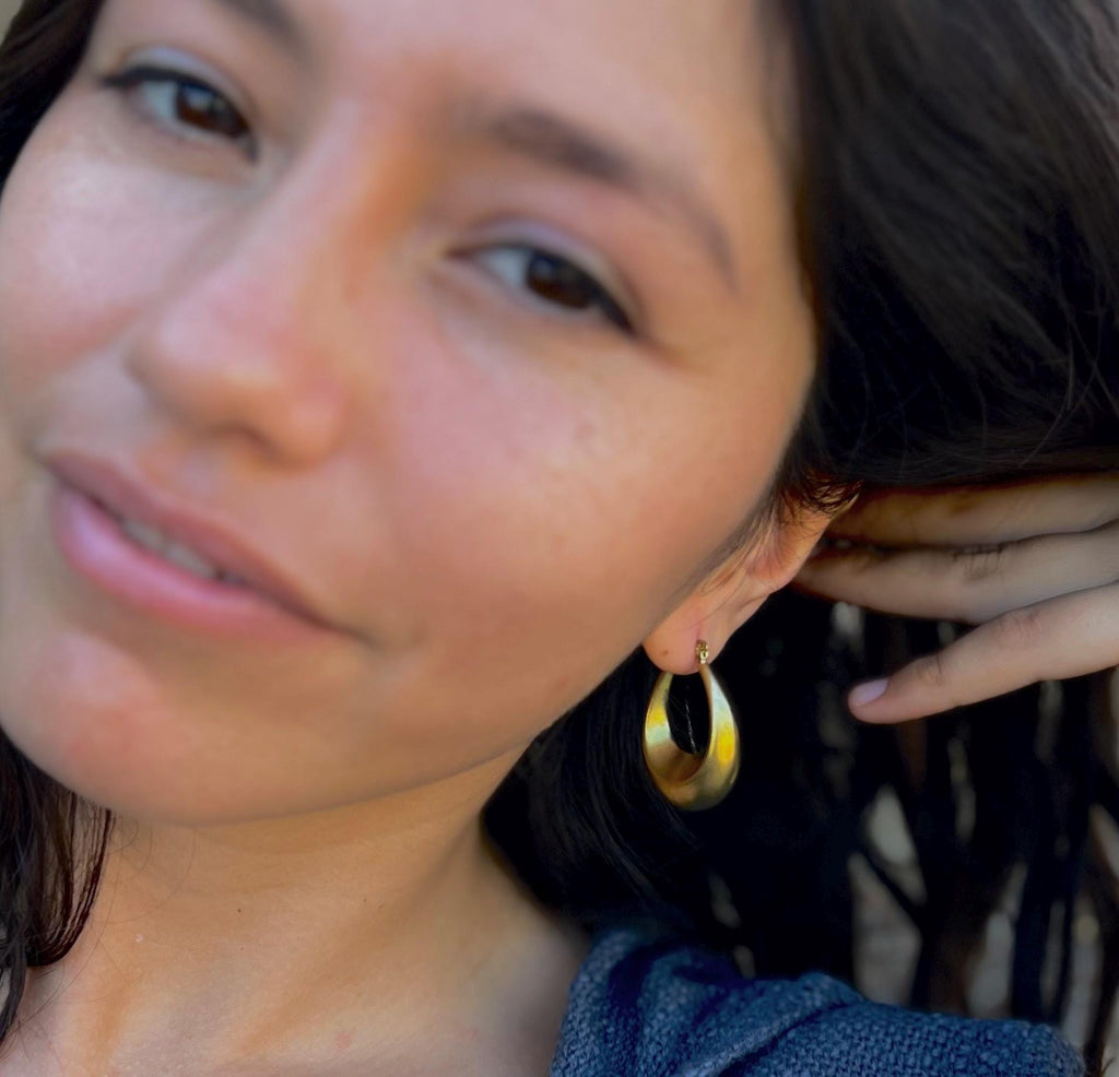 Grandes créoles dorées