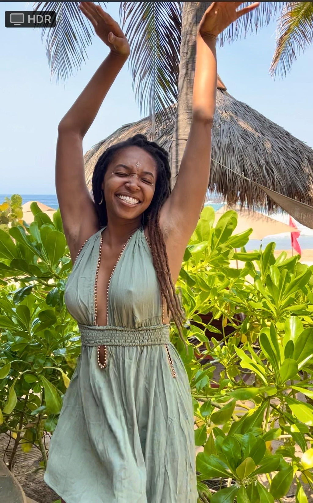 Robe courte en viscose