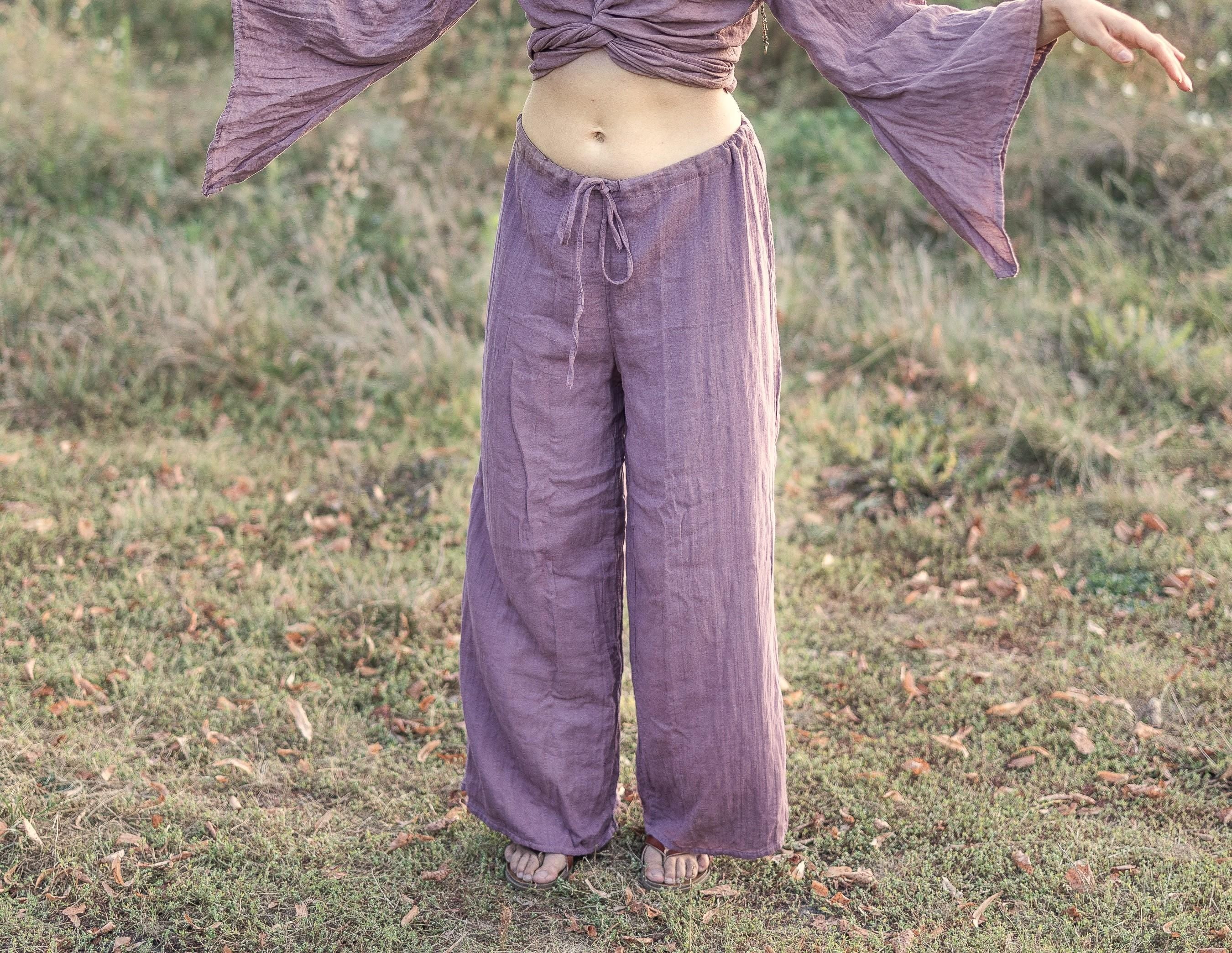 pantalon d'été léger en mousseline douce