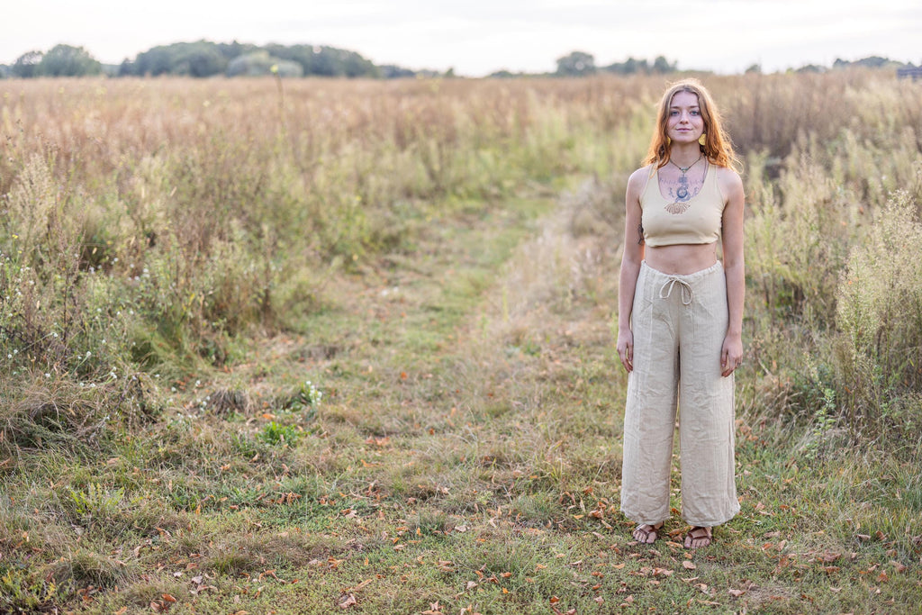 pantalon d'été léger en mousseline douce