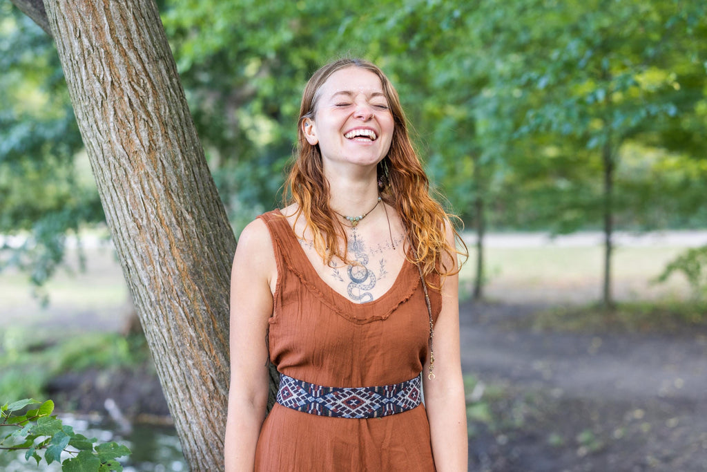 Jumpsuit mit Gürtel