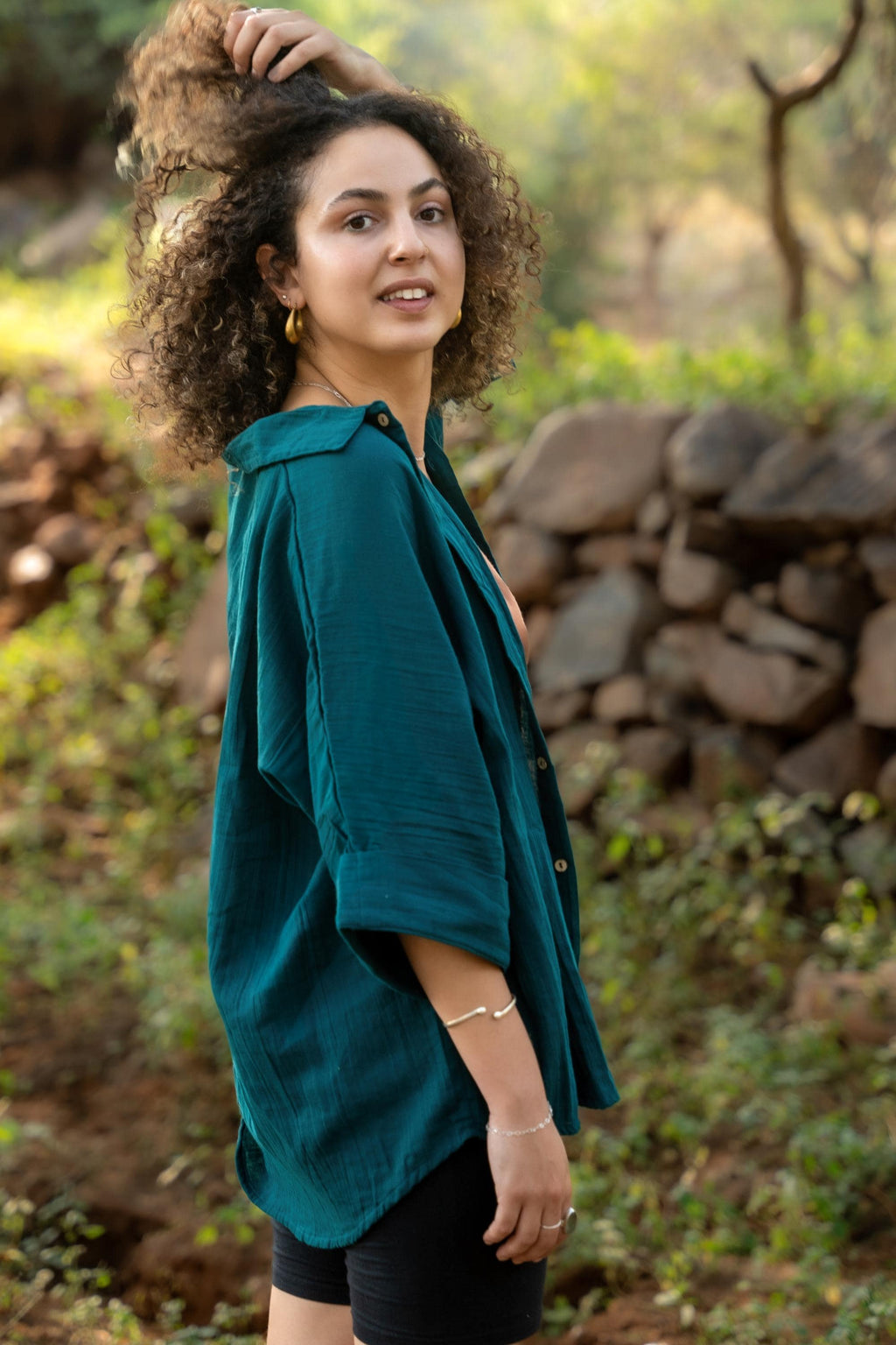 Cotton Handmade Loose Shirt For Women