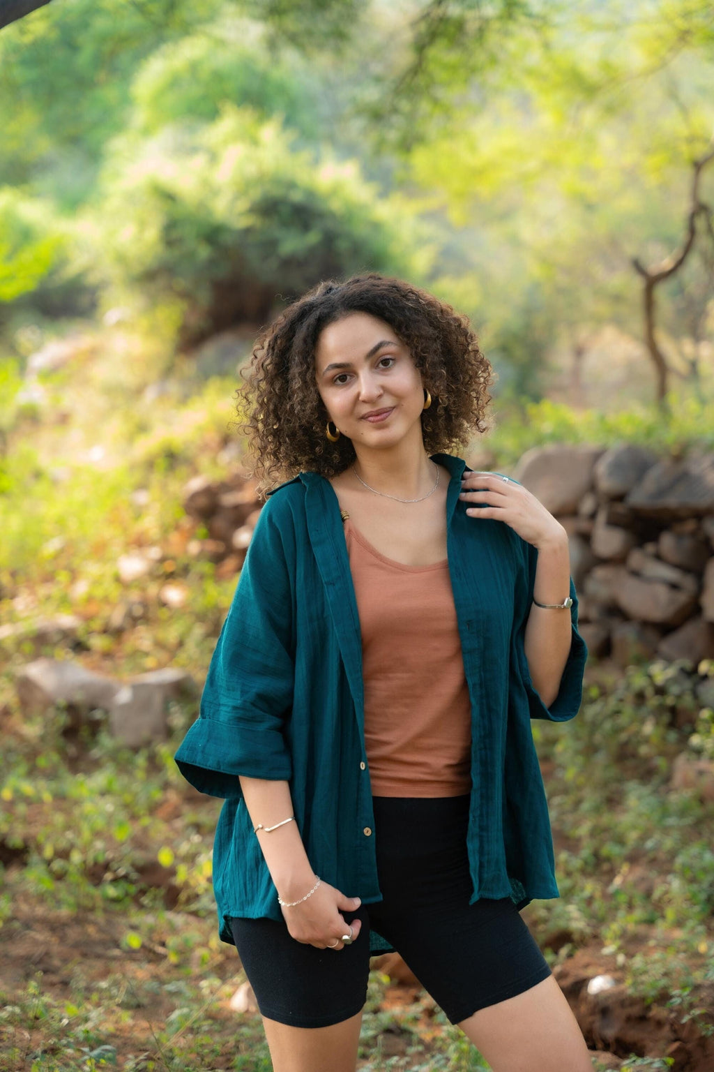 Cotton Handmade Loose Shirt For Women