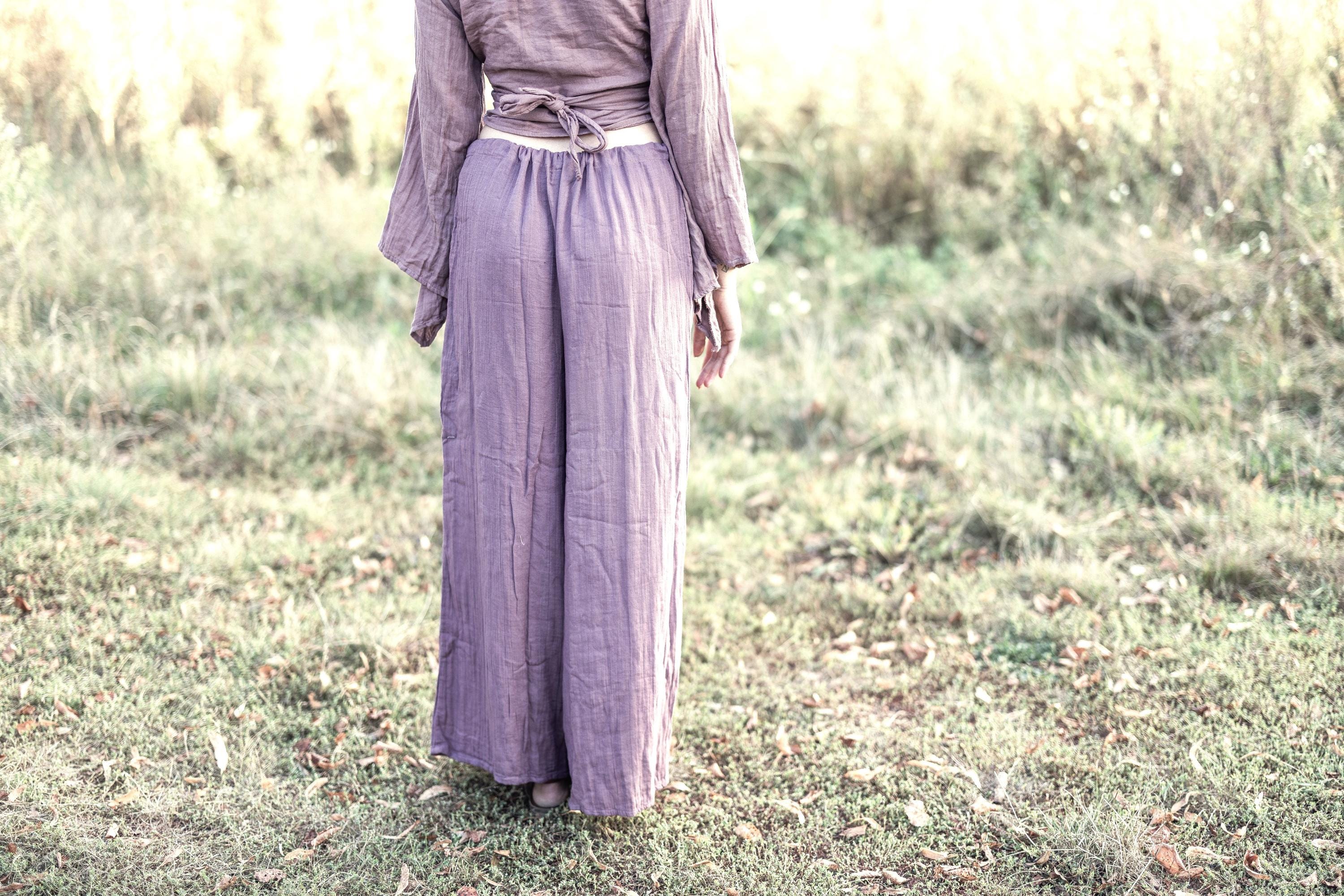 Casual pants made from soft muslin fabric