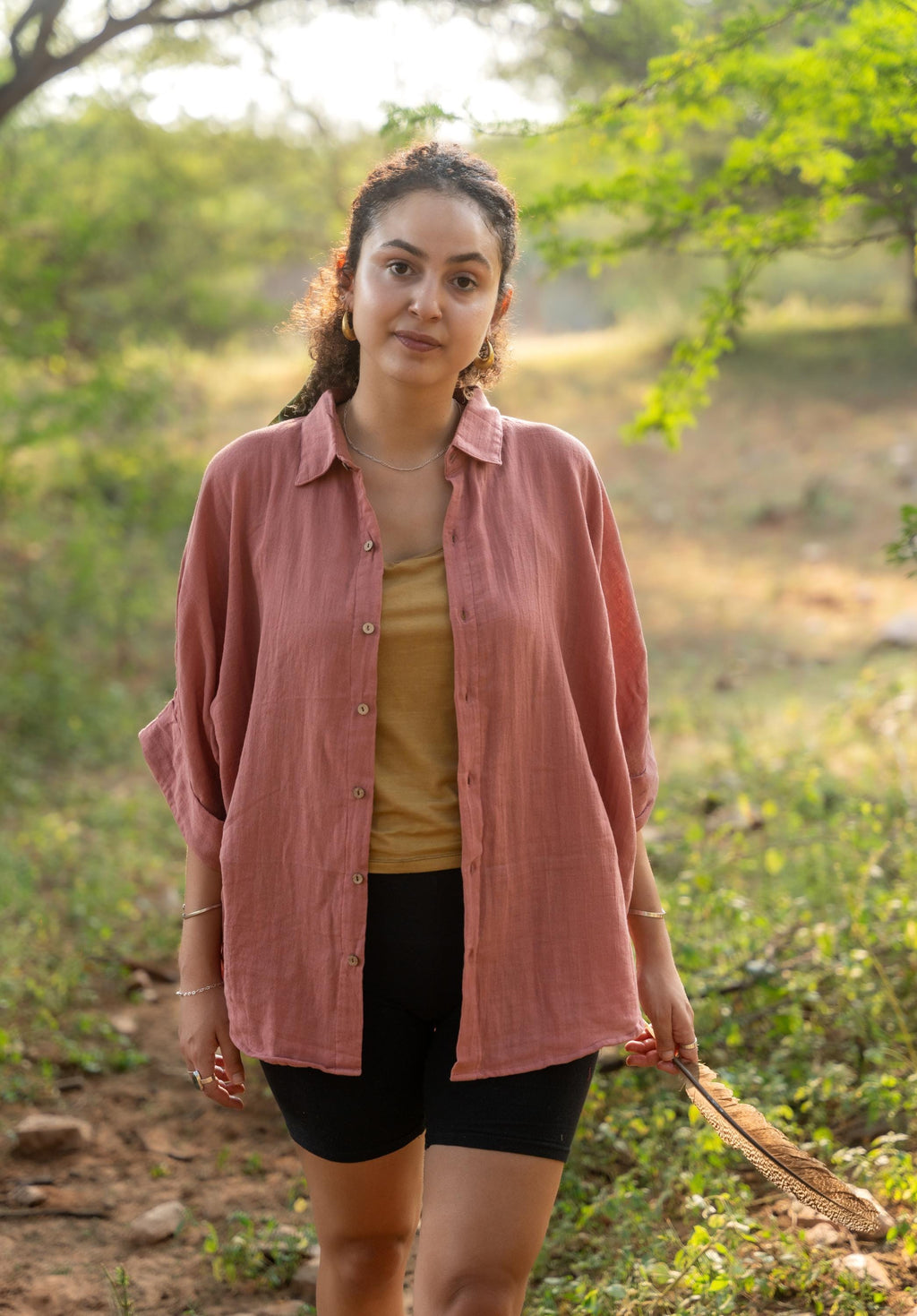 Casual oversized unisex shirt