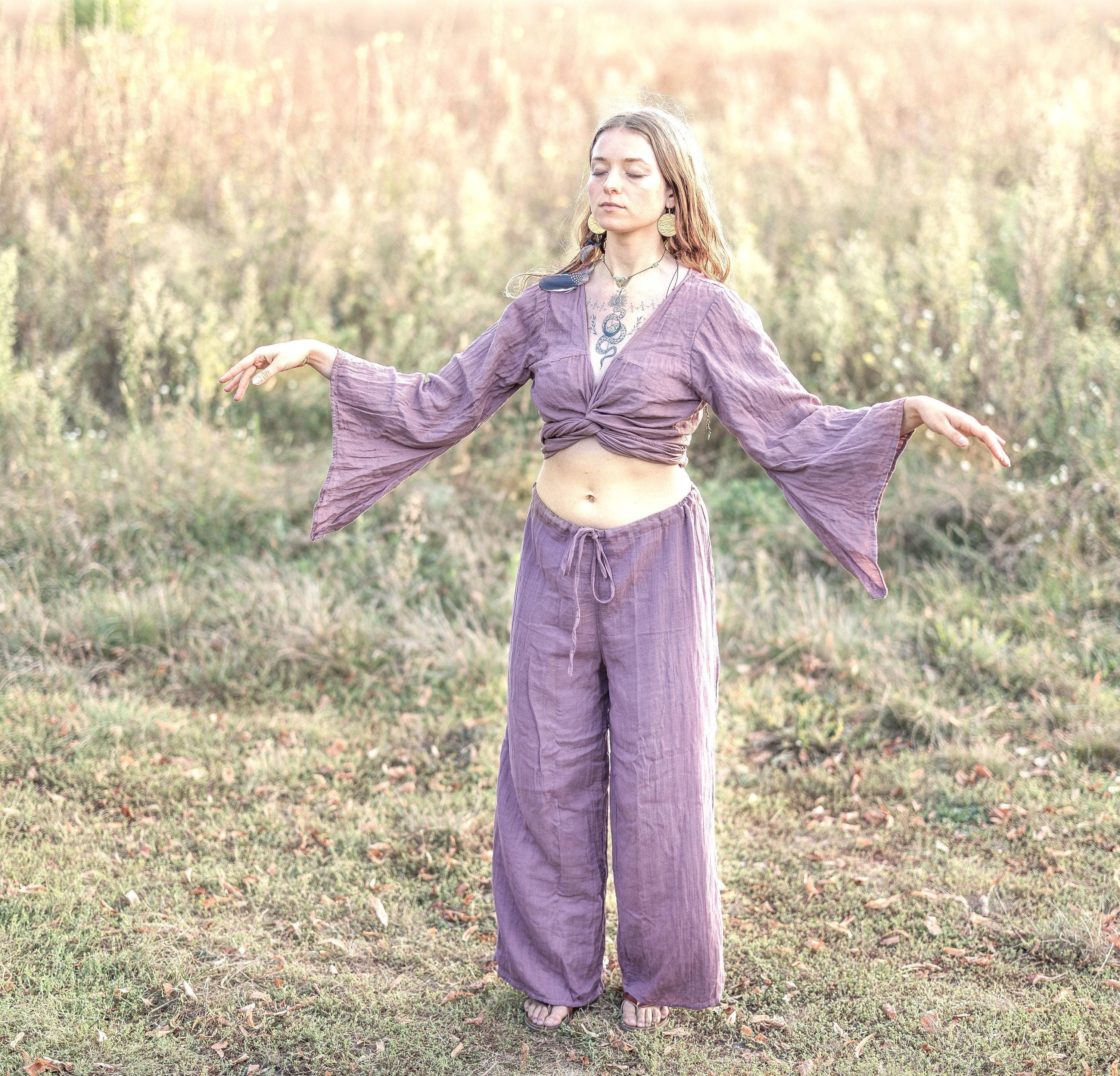 Casual pants made from soft muslin fabric