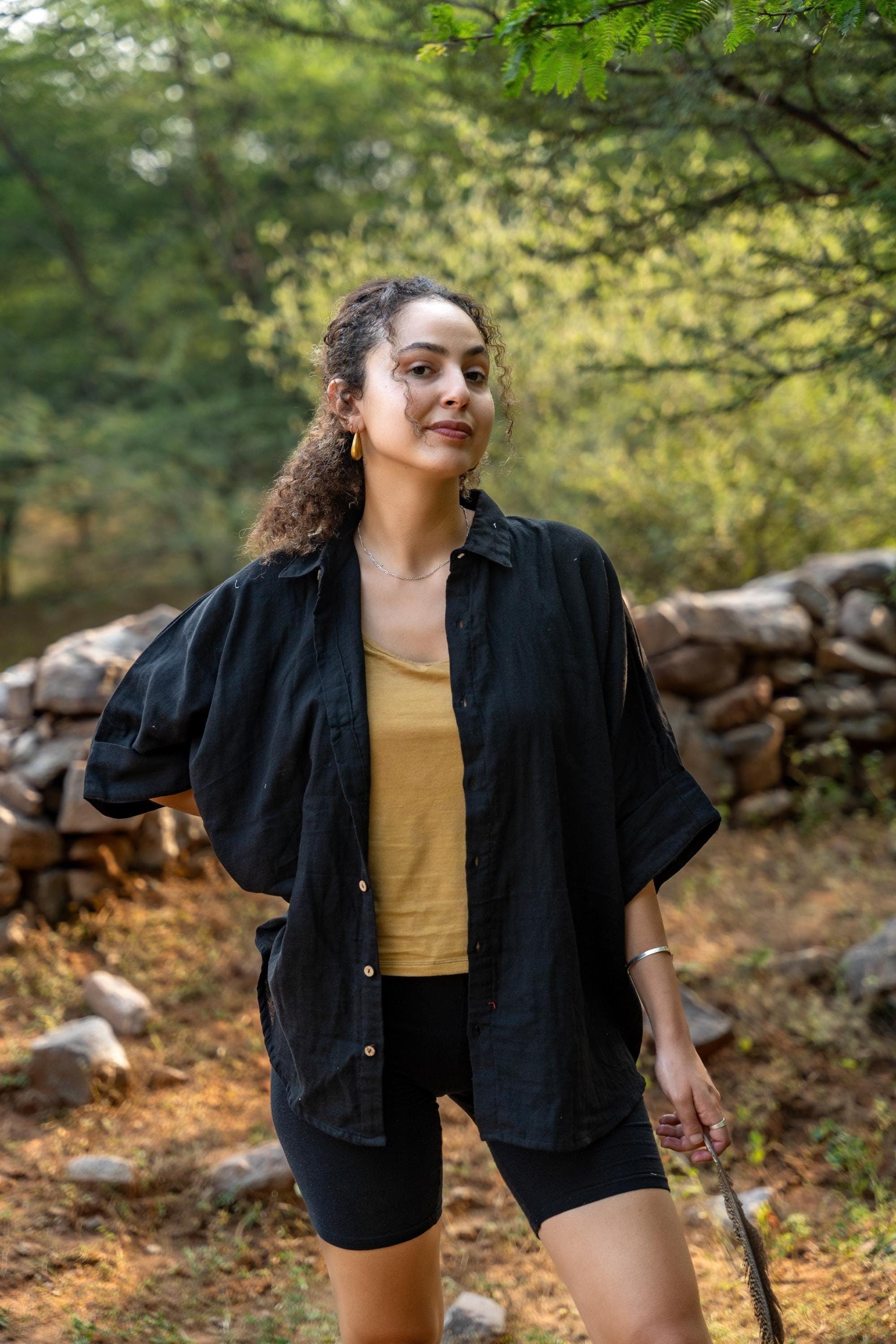 Black Shirt with buttons