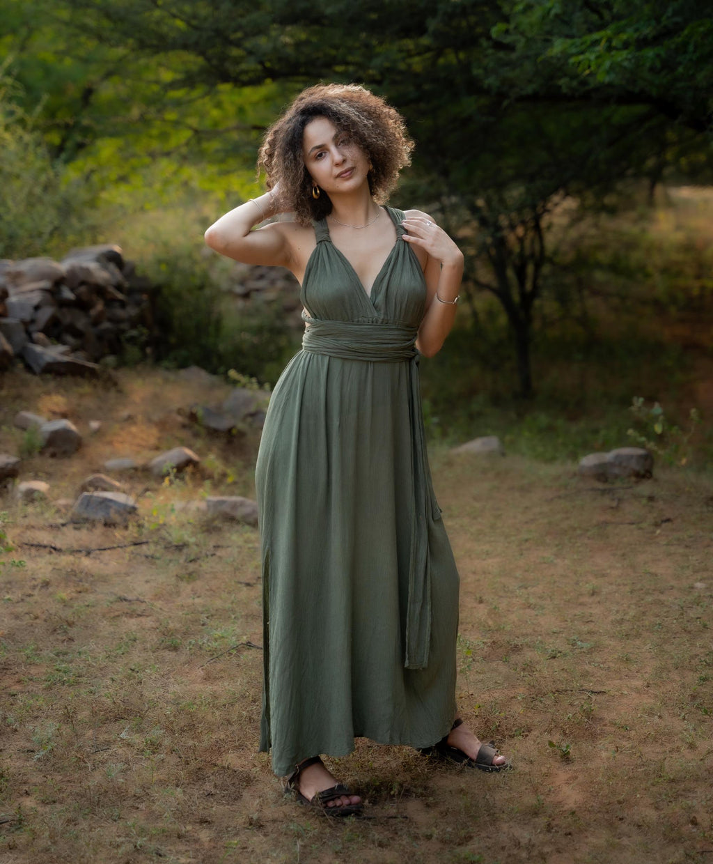 Robe longue de style bohème, robe de demoiselle d'honneur