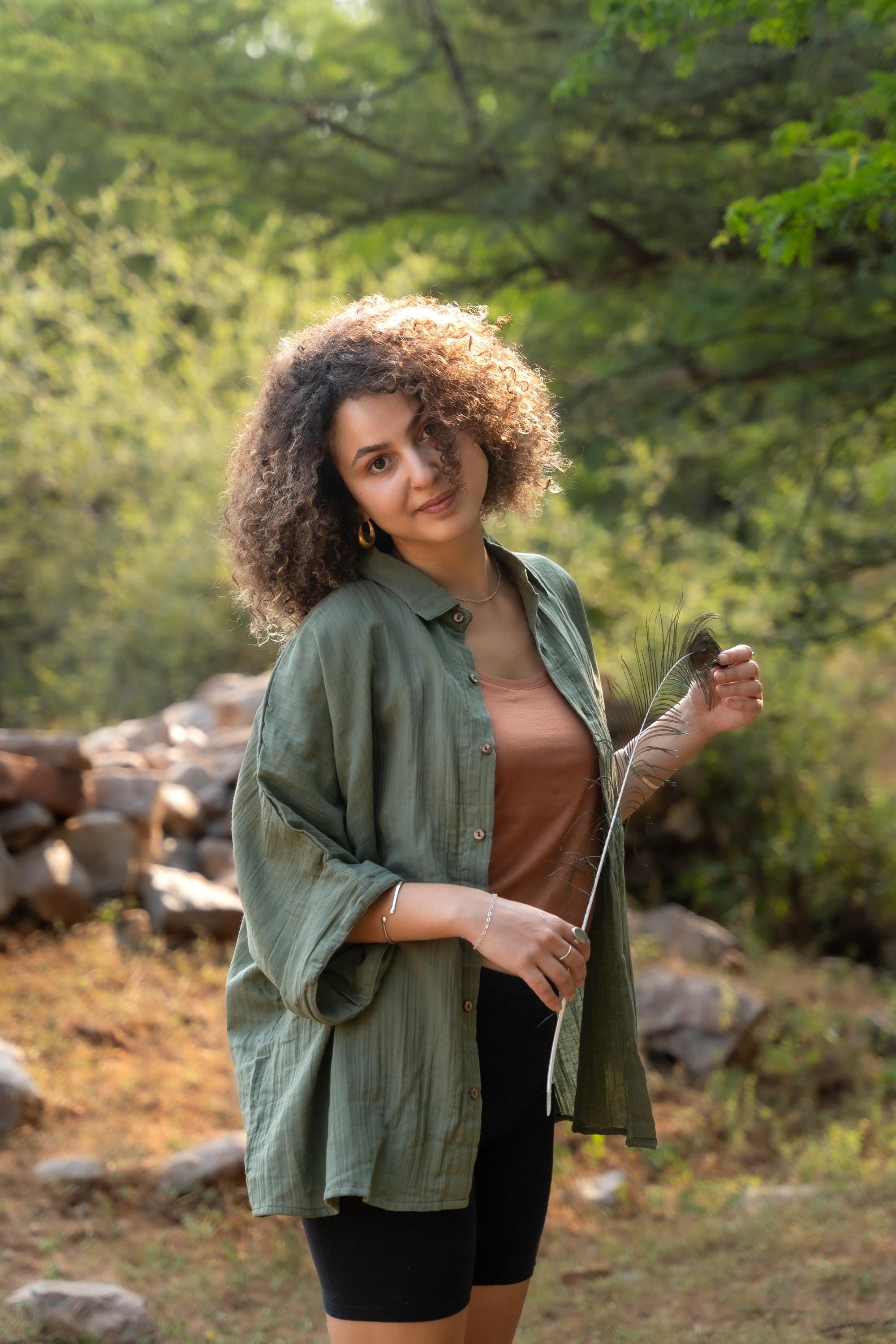 Casual oversized unisex shirt