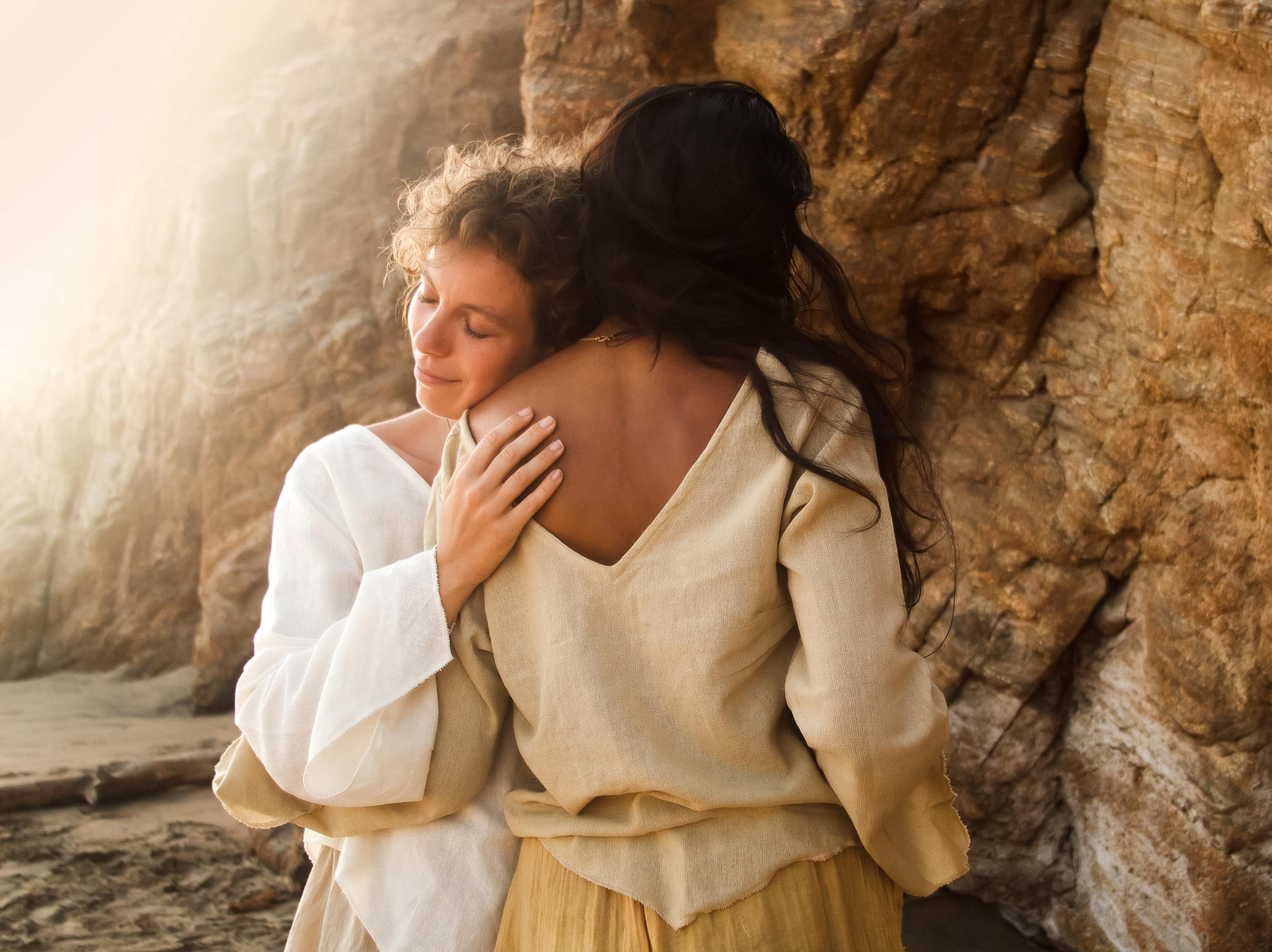 Boho top, long-sleeve top, fairy top